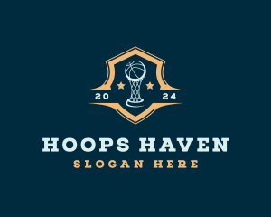 Sports Basketball Trophy logo