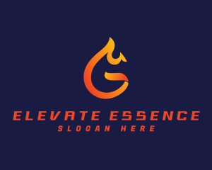 Roast Flame Fire Logo