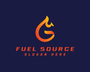 Roast Flame Fire logo design