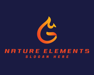 Roast Flame Fire logo design