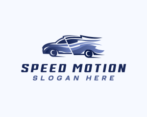 Swoosh Car Racing logo design