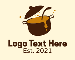 Recipe - Delicious Soup Pot logo design