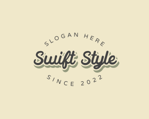 Retro Hipster Brand logo design