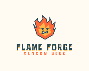 Mad Fire Avatar logo design