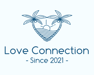 Tropical Summer Beach Love logo