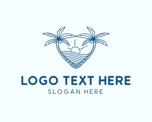 Tropical Summer Beach Love logo