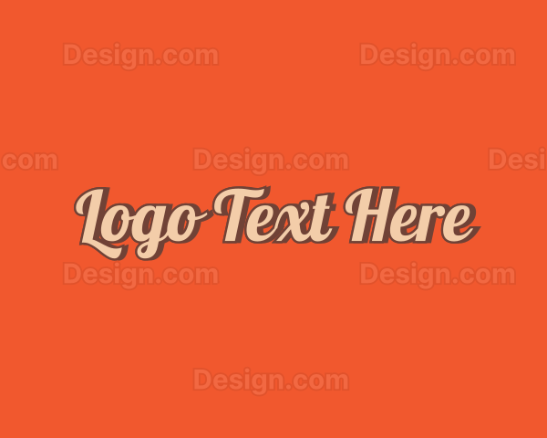 Retro Pop Fashion Logo