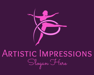 Ballet Dancer Performer logo design