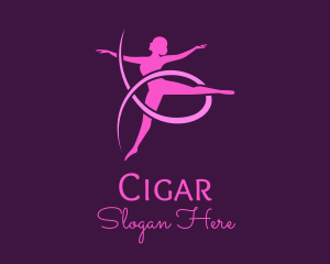 Ballet Dancer Performer logo design