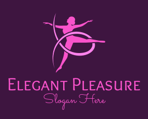 Ballet Dancer Performer logo design