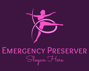 Ballet Dancer Performer logo design