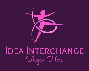 Ballet Dancer Performer logo design