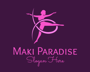 Ballet Dancer Performer logo design