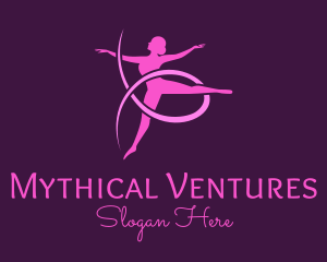 Ballet Dancer Performer logo design