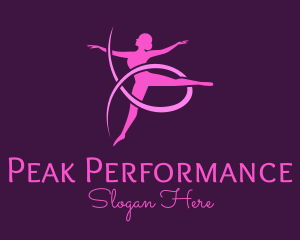 Ballet Dancer Performer logo design