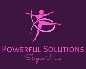 Ballet Dancer Performer logo design