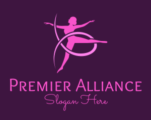 Ballet Dancer Performer logo design