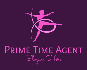 Ballet Dancer Performer logo design