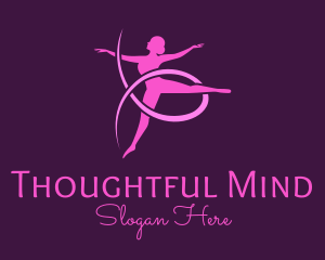 Ballet Dancer Performer logo design