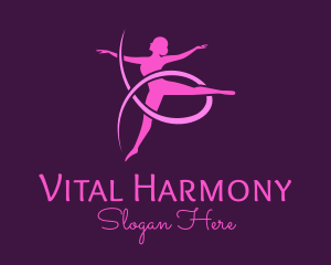 Ballet Dancer Performer logo design