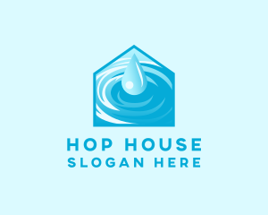 Water House Ripple logo design