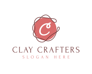 Elegant Swirl Thread logo design