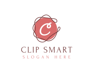 Elegant Swirl Thread logo design