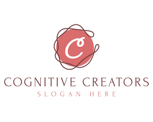 Elegant Swirl Thread logo design