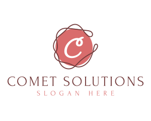 Elegant Swirl Thread logo design