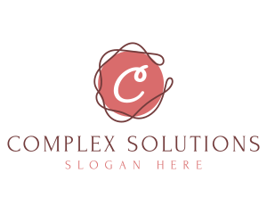 Elegant Swirl Thread logo design