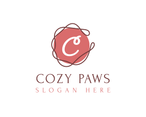 Elegant Swirl Thread logo design