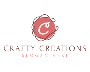 Elegant Swirl Thread logo design