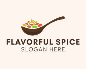 Multicolor Spices Spoon logo