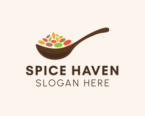 Multicolor Spices Spoon logo