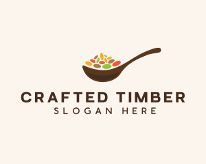 Beans Spices Spoon logo design