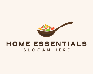 Beans Spices Spoon logo design