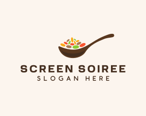 Beans Spices Spoon logo design