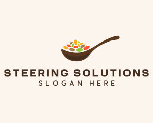 Beans Spices Spoon logo design