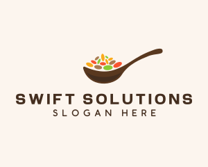 Beans Spices Spoon logo design