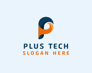 Tech Software Letter P logo design