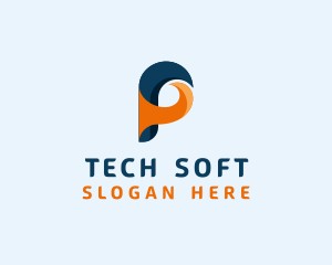 Tech Software Letter P logo