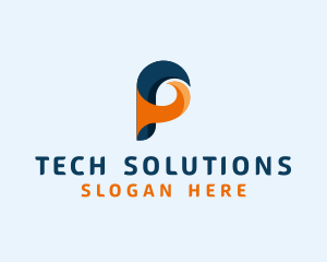 Tech Software Letter P logo