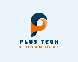 Tech Software Letter P logo design