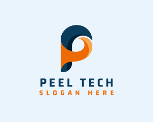 Tech Software Letter P logo design