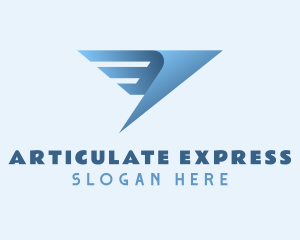 Wings Express Courier logo design