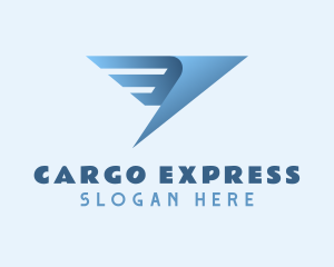 Wings Express Courier logo design