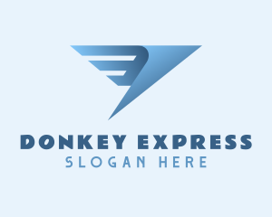 Wings Express Courier logo design