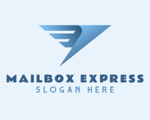 Wings Express Courier logo design