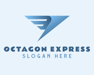 Wings Express Courier logo design