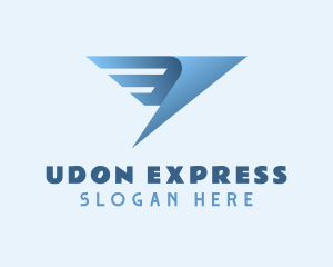 Wings Express Courier logo design